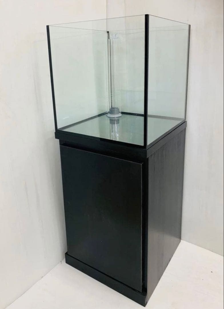 450×450×450㎜オールガラスオーバーフロー水槽セット　ブラック