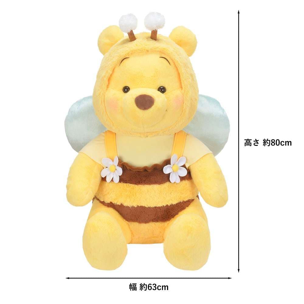 ★新品★プーさん 80cm ぬいぐるみ スーパービッグ ミツバチ 超特大サイズ