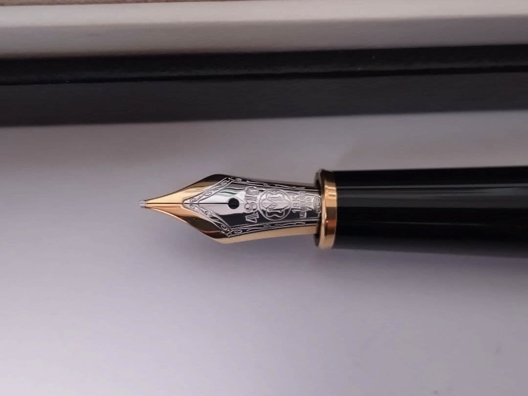 MONTBLANC　モンブラン　万年筆M　ソリテール1441 ドゥエ　Ag925