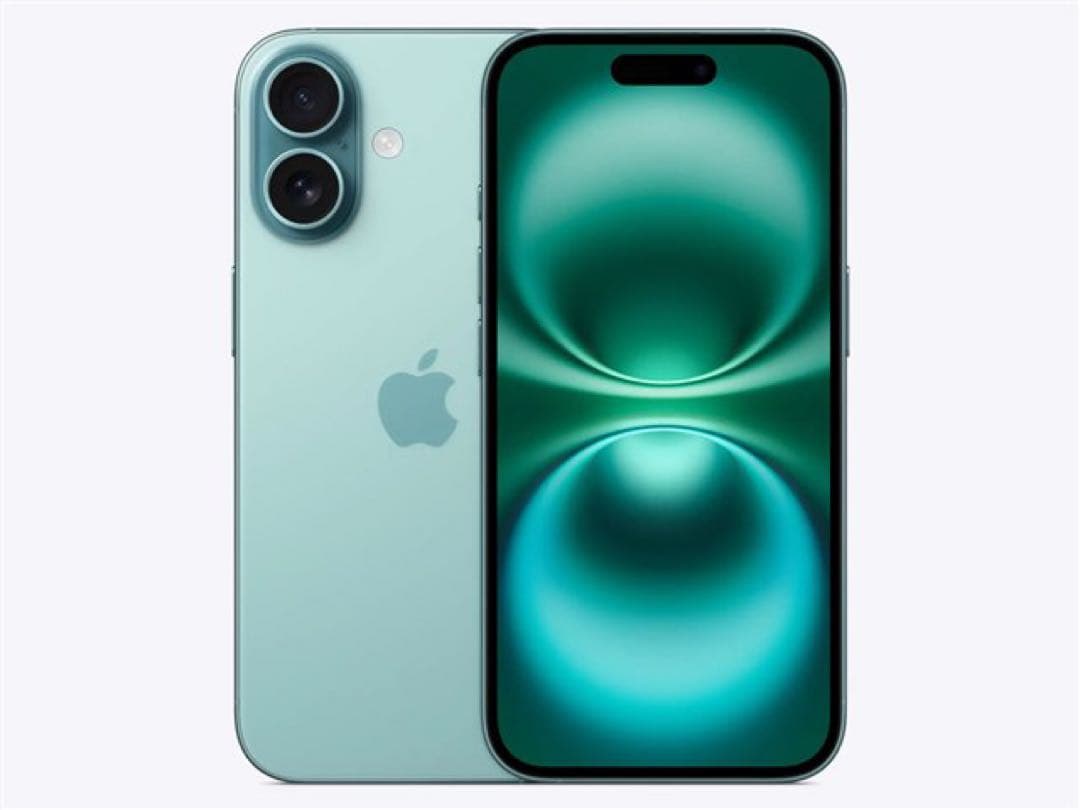 iPhone16 128GB ティール 極美品 SIMフリー 箱付き
