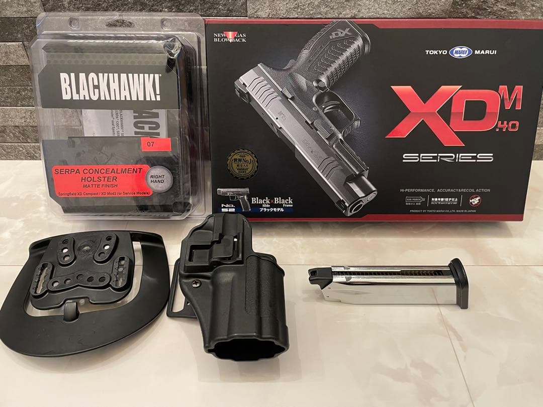 XDM40ガスブロ 東京マルイ＆ハイキャパデュアルステンレス