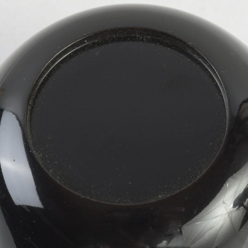 茶道具　中村湖彩作　朝顔蒔絵　中棗　共布共箱　V　9288