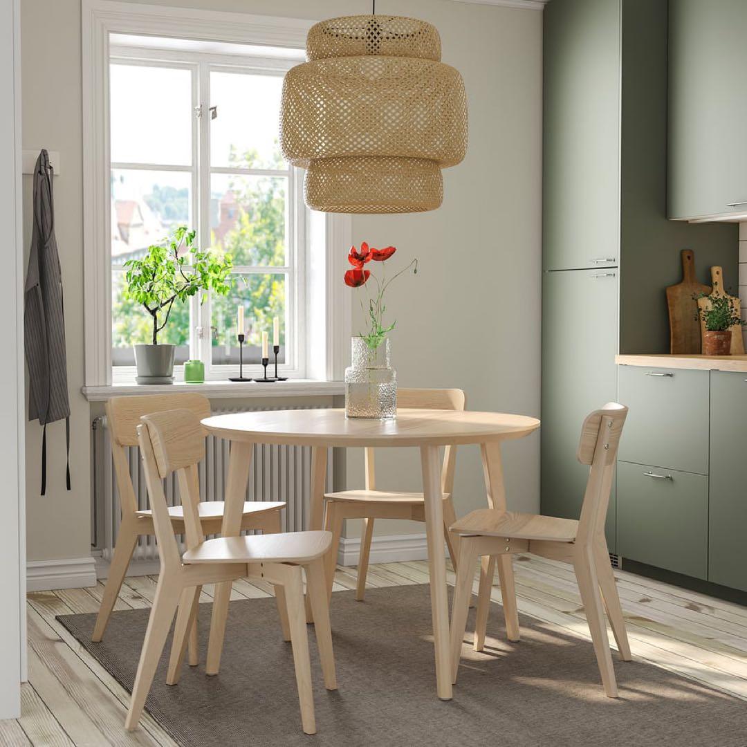 【送料込】IKEA LISABO ダイニングテーブル 丸型
