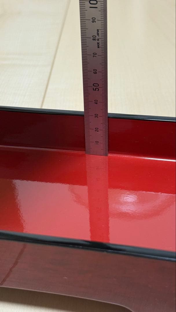 【たまひよ】【お得6個セット】赤い漆器 重箱 蓋付 新品•未使用