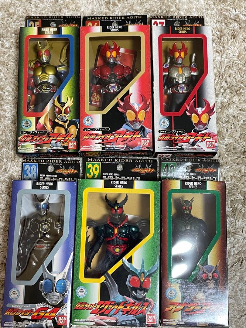 ライダーヒーローシリーズ 仮面ライダーアギト ソフビ人形 14種（限定品あり）