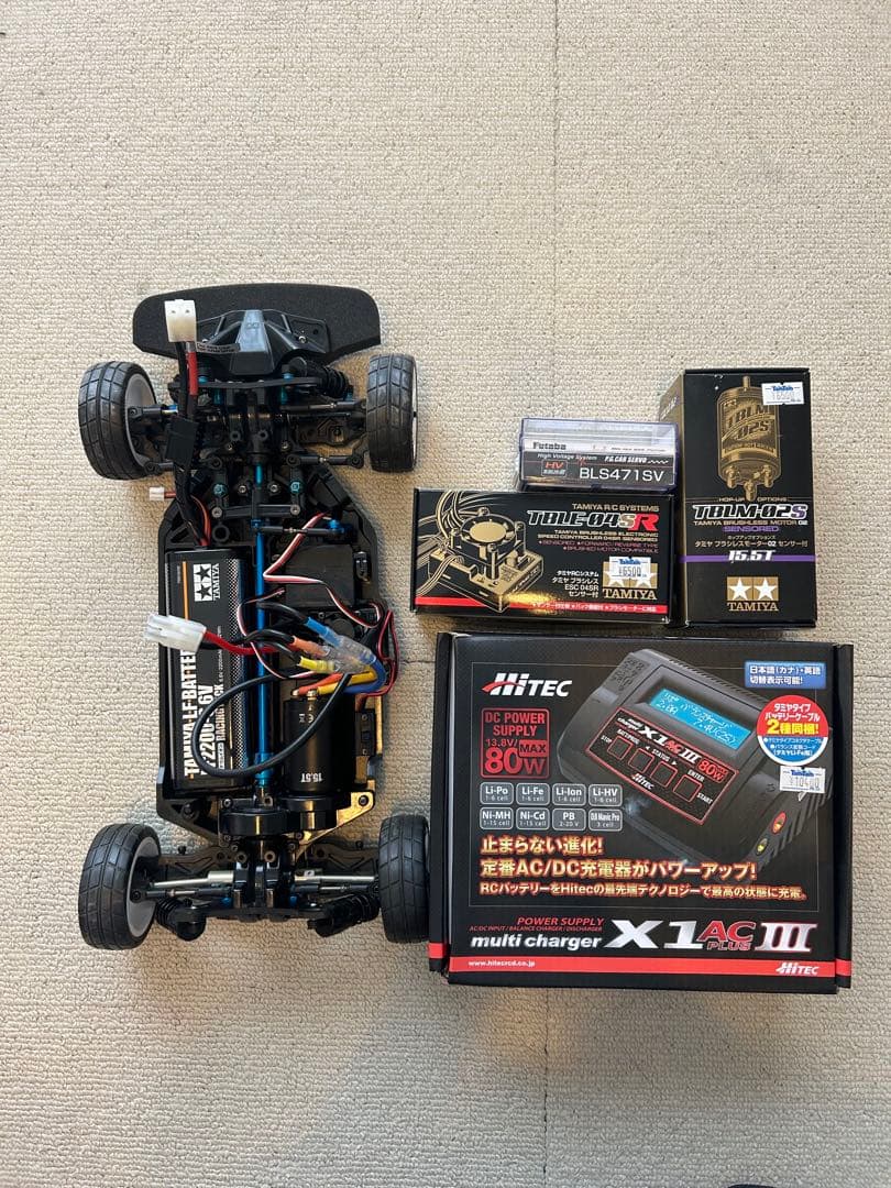 美品　TT-02SRX フルセット モーター充電器付き
