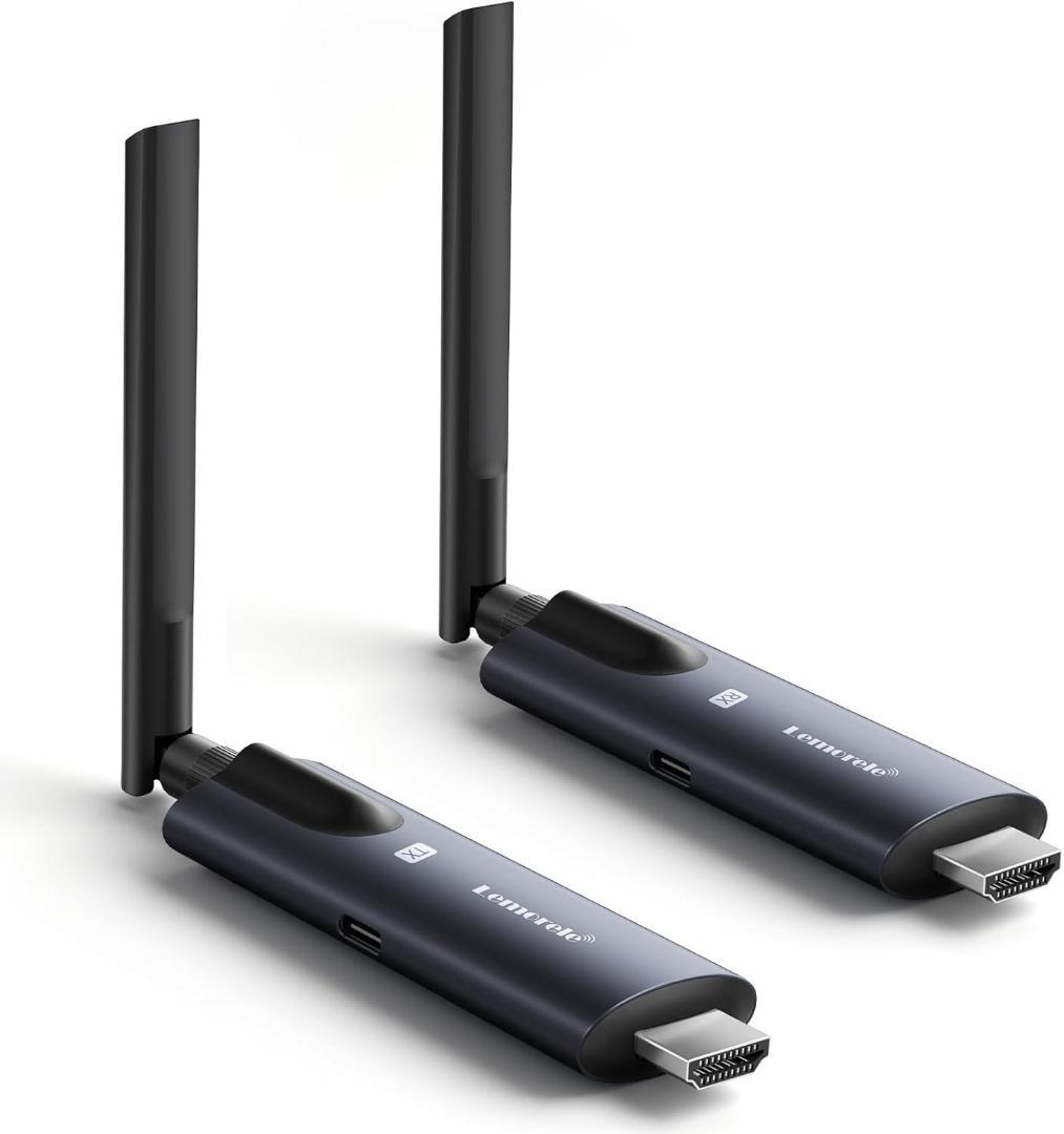 ワイヤレスHDMI 送受信機セット 小型 拡張モード 1×送信機+1×受信機