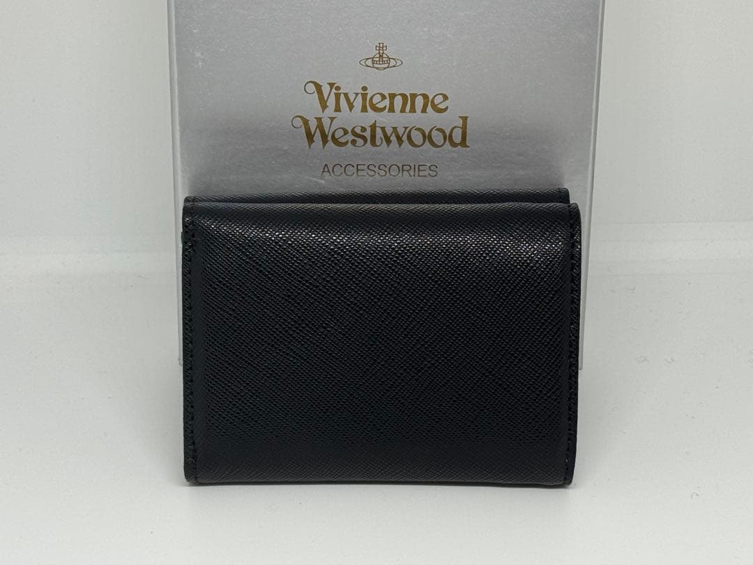 【新品未使用】Vivienne Westwood ブラック三つ折り財布