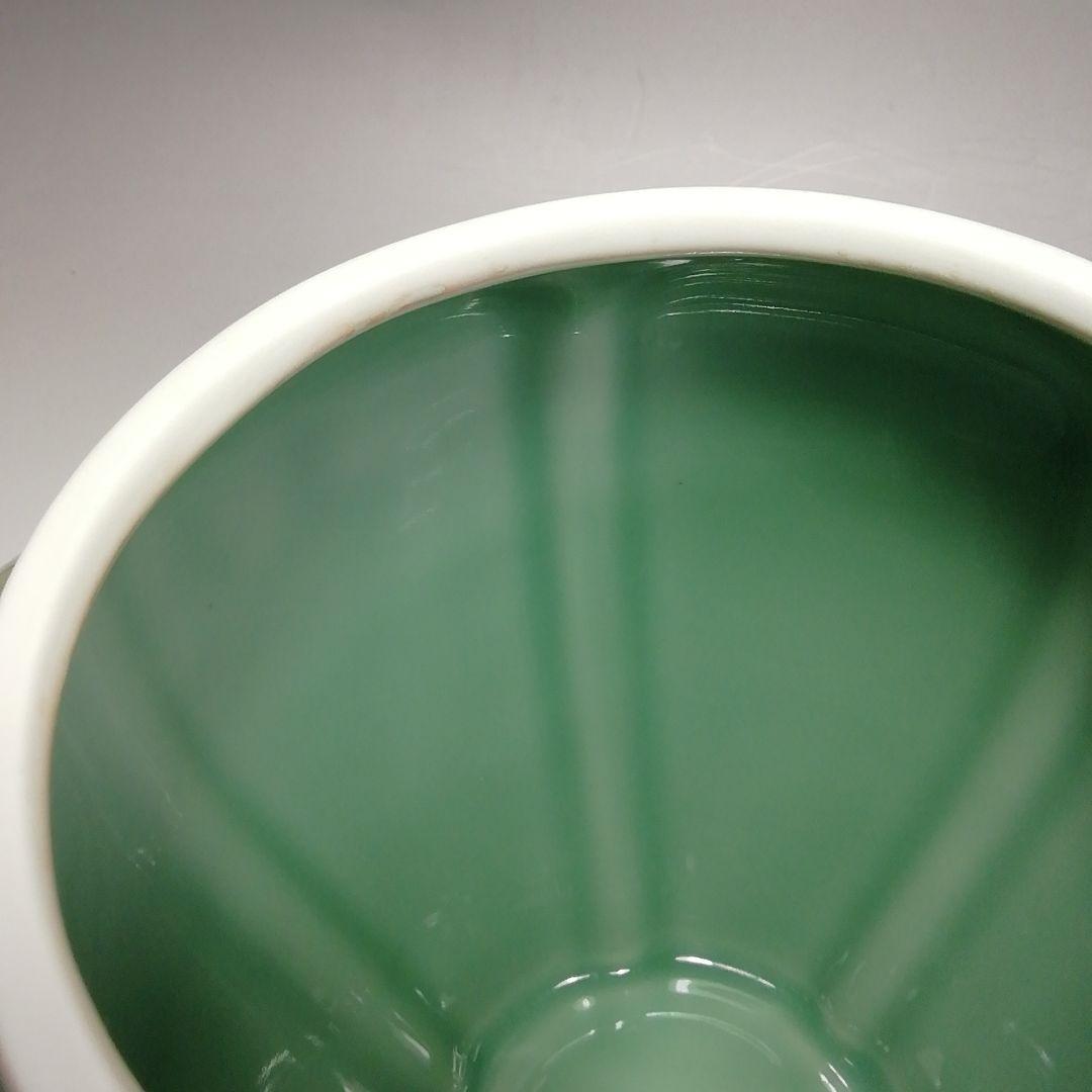 Ｓ４０１　水指　『高麗青磁　阿古陀形』『寿づか焼　清宝窯』『石崎英治作』　共箱