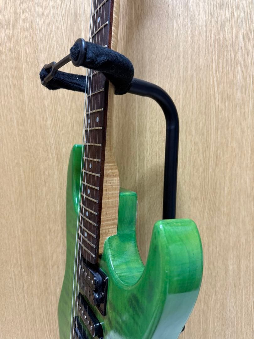 【メンテ済】MODエレキギター ブラスブロックストラトタイプ虎杢Ibanez