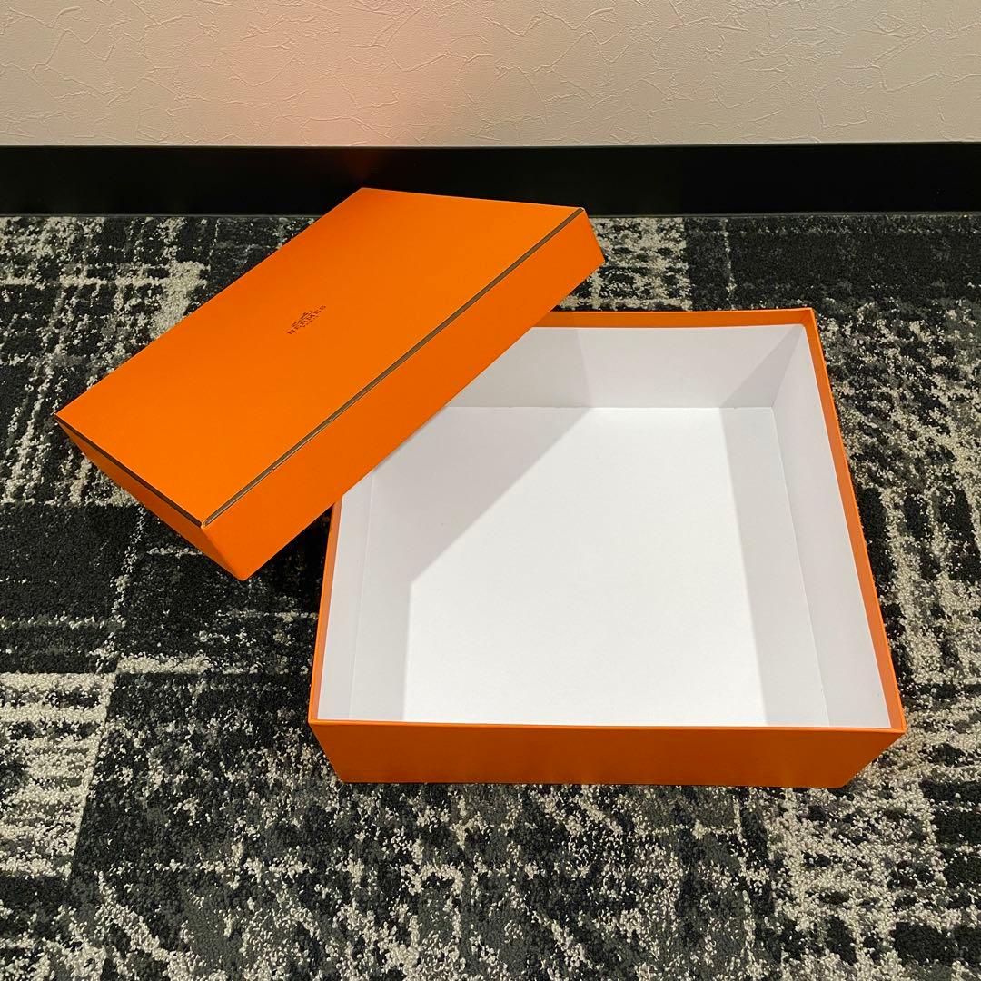 ㊲HERMES　エルメス　バーキン30・ケリー28用　オレンジ　空箱　長方形