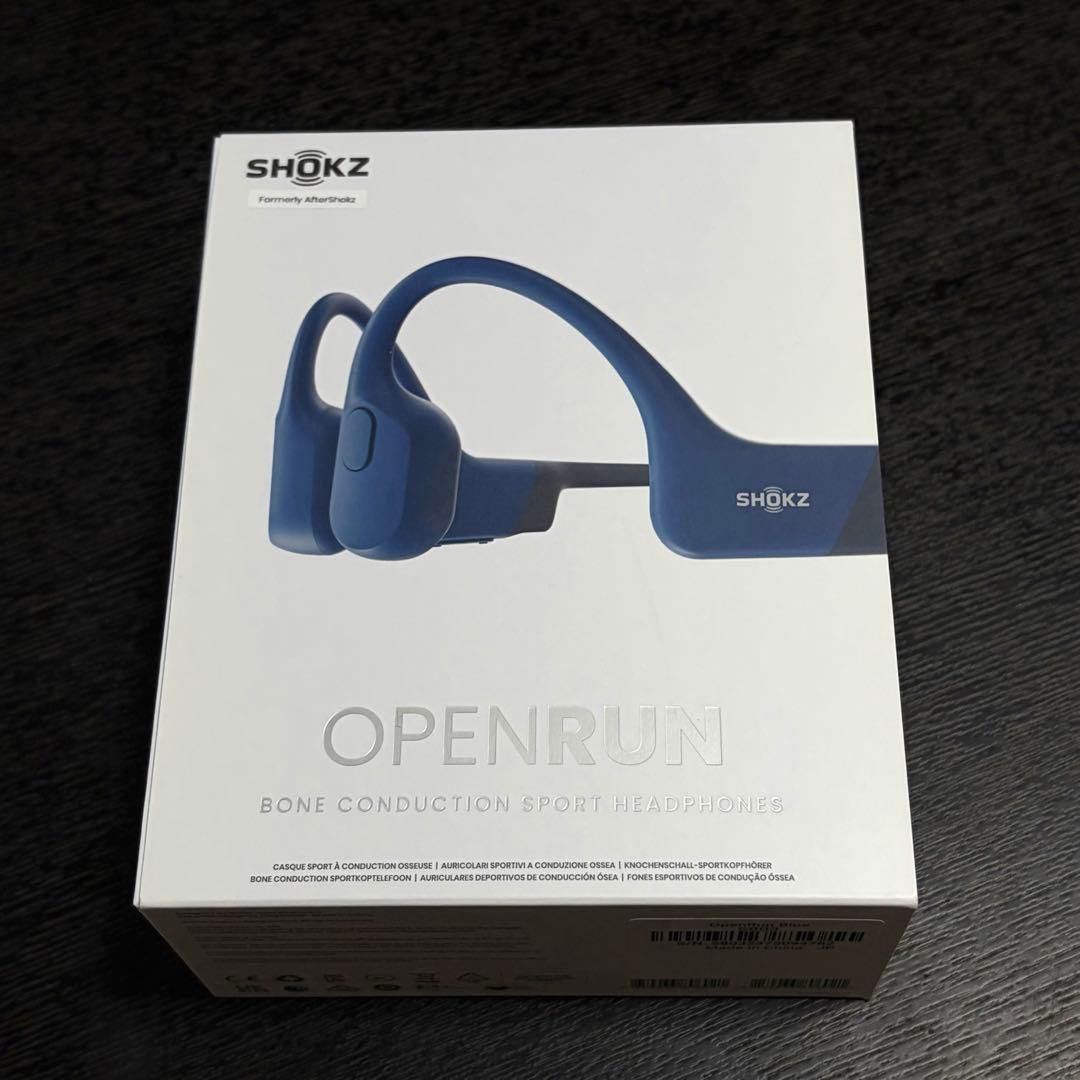 SHOKZ OPENRUN 骨伝導イヤホン ブルー