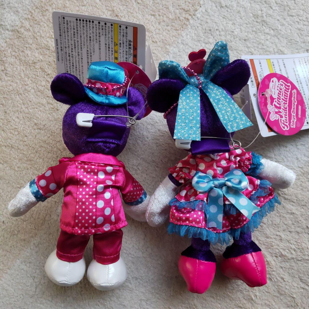 パルパルーザ　ミッキー　ミニー　ぬいぐるみバッジ　2個セット