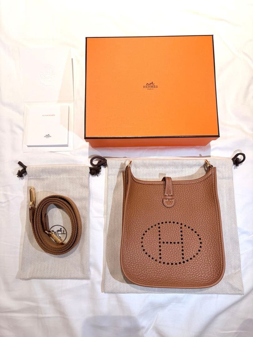 【最終値下】新品未使用 HERMES エルメス ミニエヴリンTPM ゴールド金具