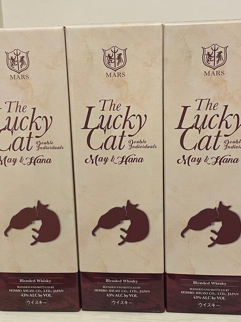 The Lucky Cat ブレンデッドウイスキー 40% ３本セット