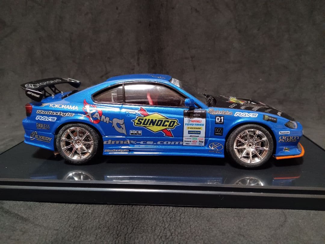 最終価格 1/24 ニッサン S15 シルビア プラモデル 完成品 ケース付