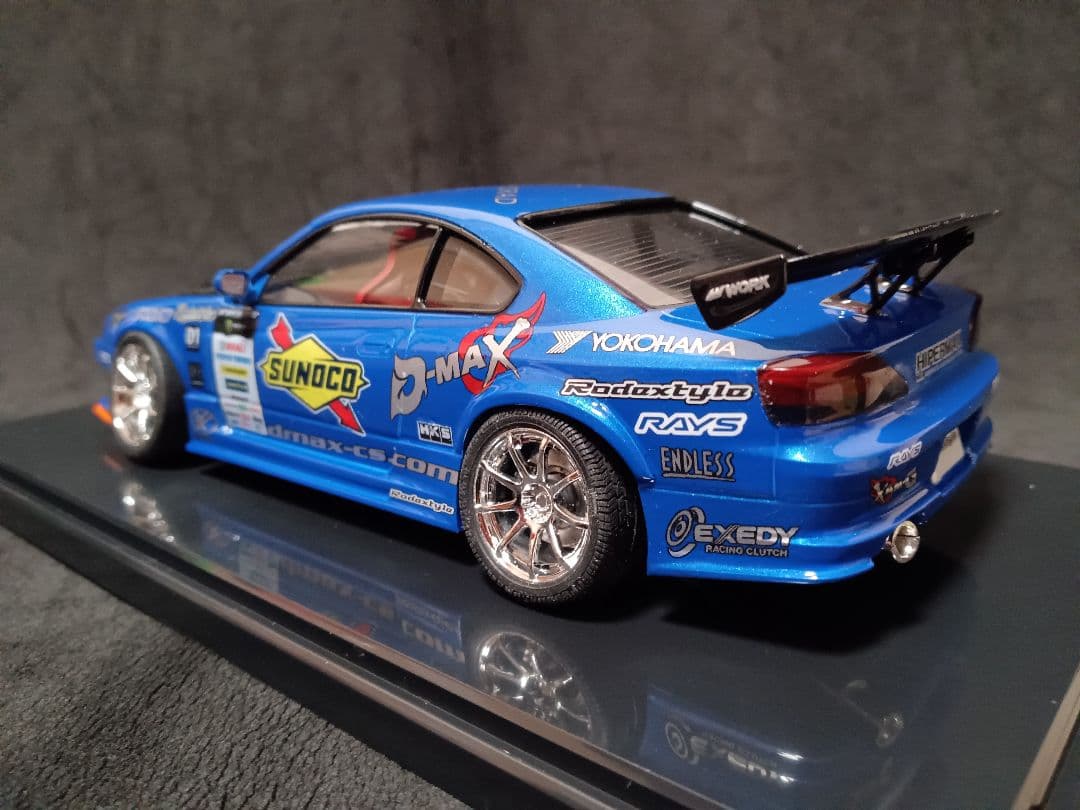 最終価格 1/24 ニッサン S15 シルビア プラモデル 完成品 ケース付