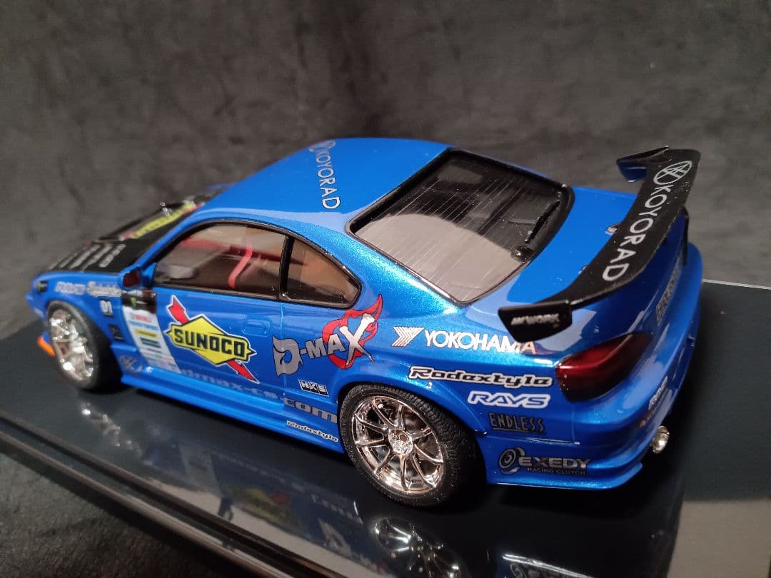 最終価格 1/24 ニッサン S15 シルビア プラモデル 完成品 ケース付