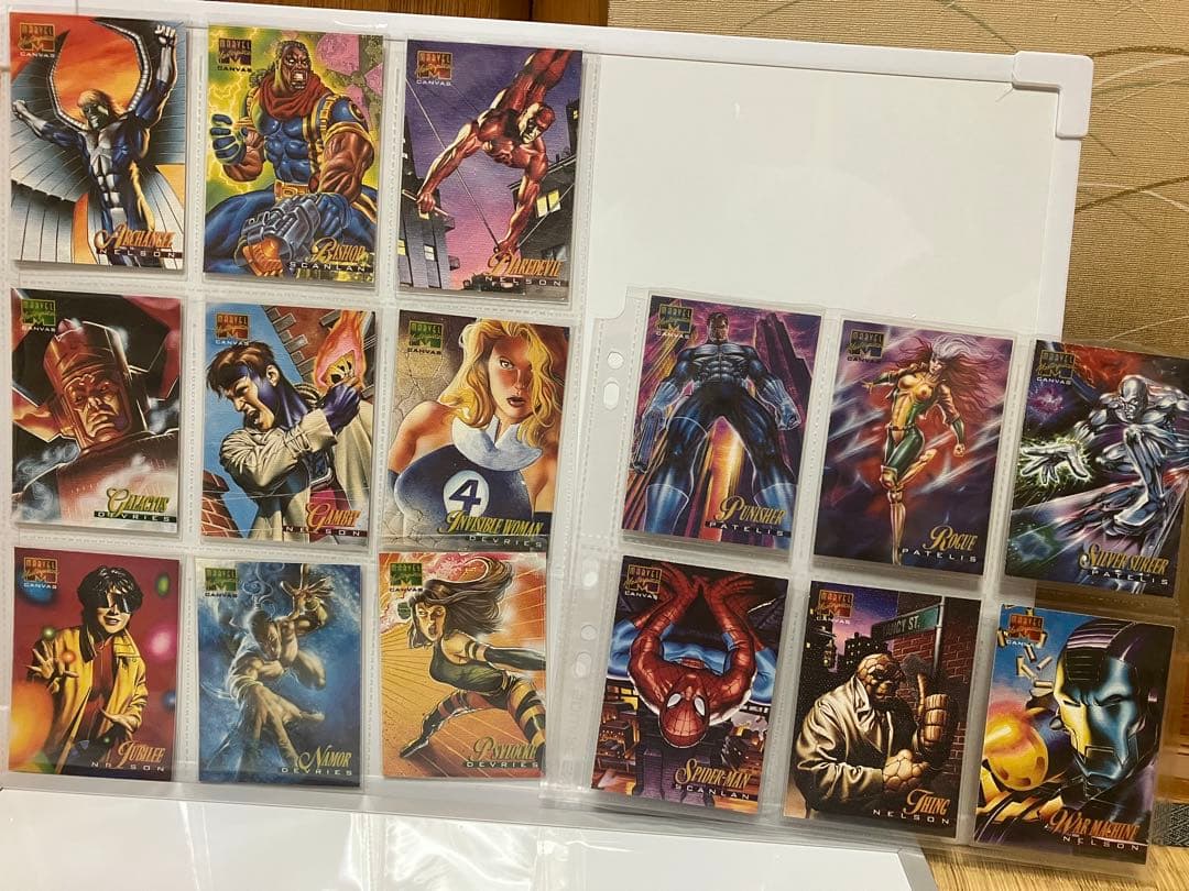 【マーベルマスターピース1995】キャンバスカード15種シルバーサーファーほか