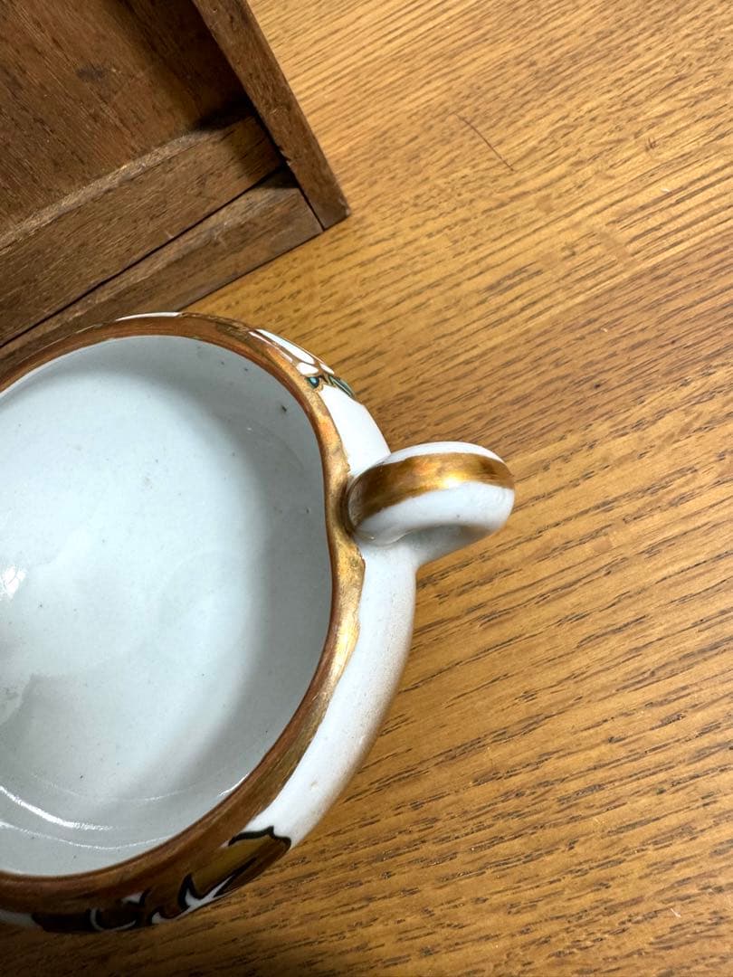 410 訳あり　古九谷煎茶器揃　共箱