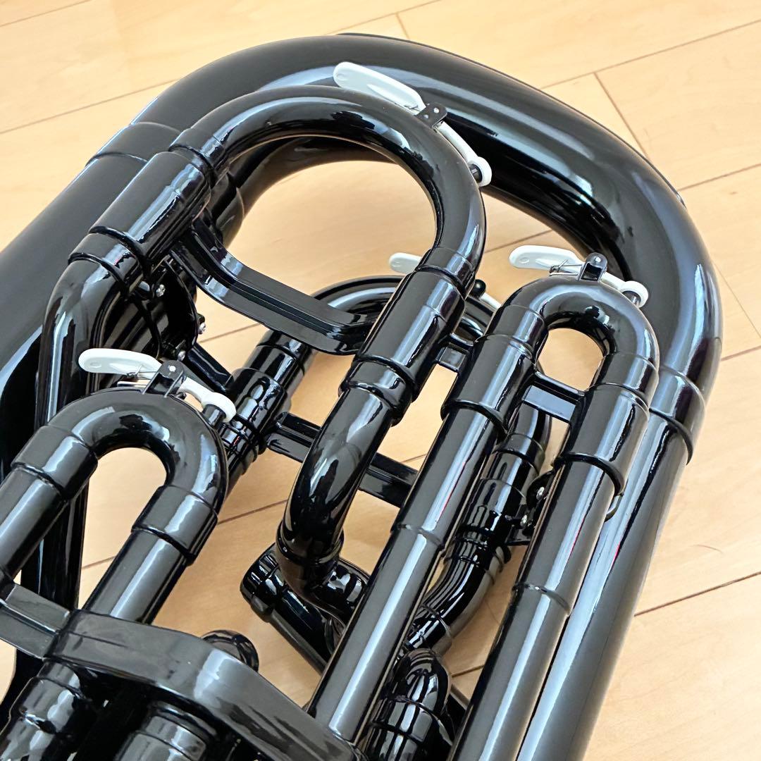 ZO EU-05 プラスチックユーフォニアム マウスピース,ソフトケース付 黒