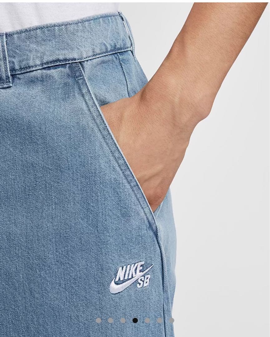 サイズ38Nike SB ライトブルー デニムパンツ