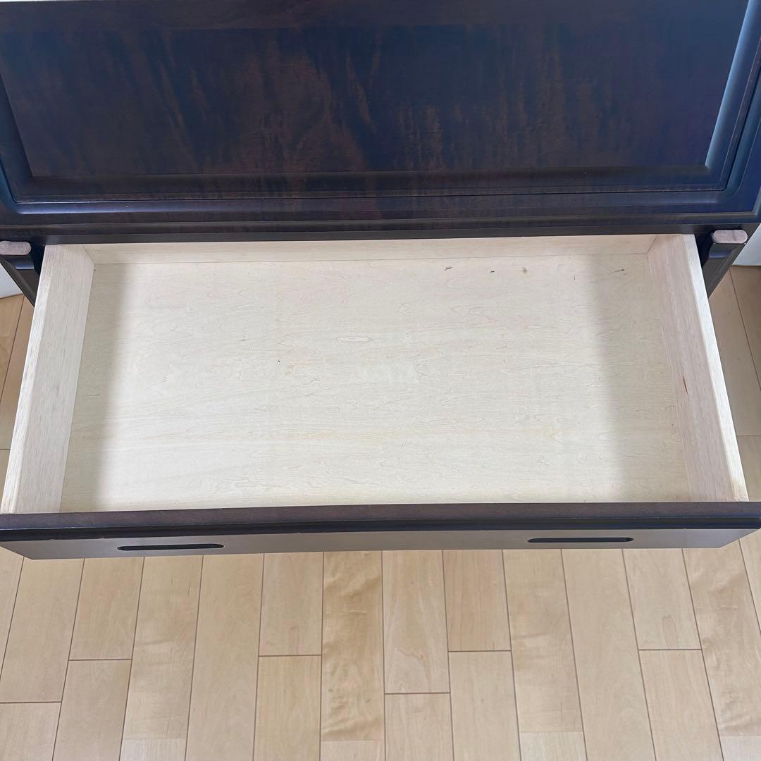 希少　大雪木工　アンティーク　ライティングビューロー　キャビネット　フルート30