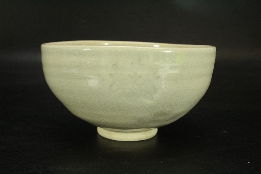 【美品】茶道具 六代高橋道八作 桃山御本 茶碗 共箱(メ1225)