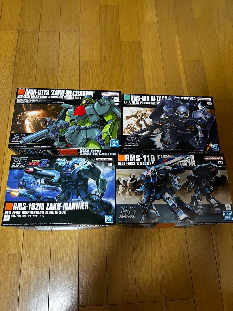 HG ザクⅢ改　ハイザック　ザクマリナー　アイザック　4体セット