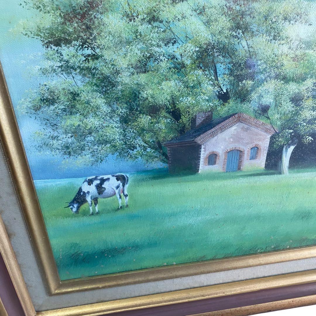 未使用保管品　Claude Feuiller フランス画家　絵画　　大判