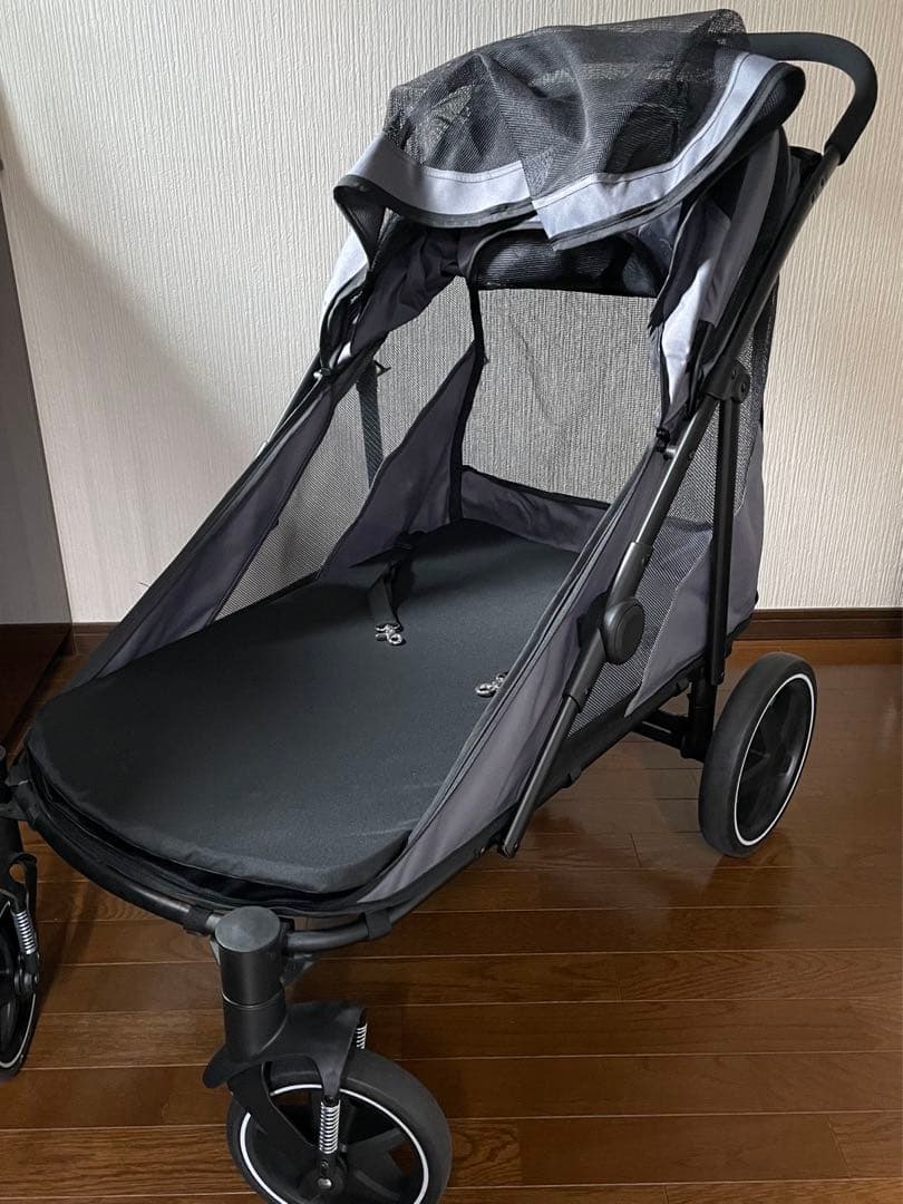 大型犬、中型犬ペットカート グレー タンスのゲン　　耐荷重60kg