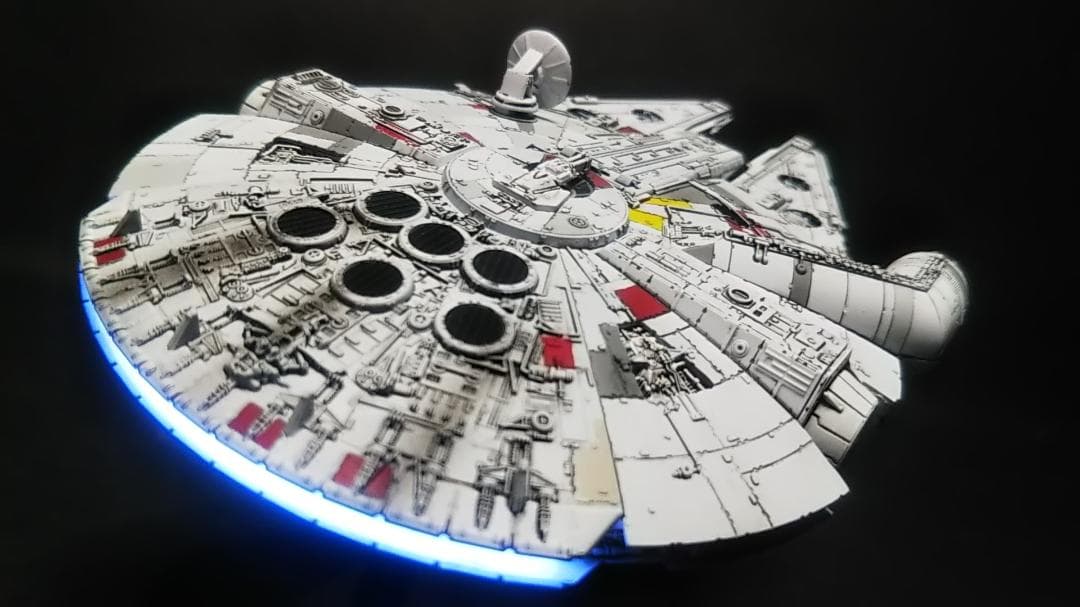 ミレニアムファルコン 電飾改修 塗装済 完成品 塗装 1/350
