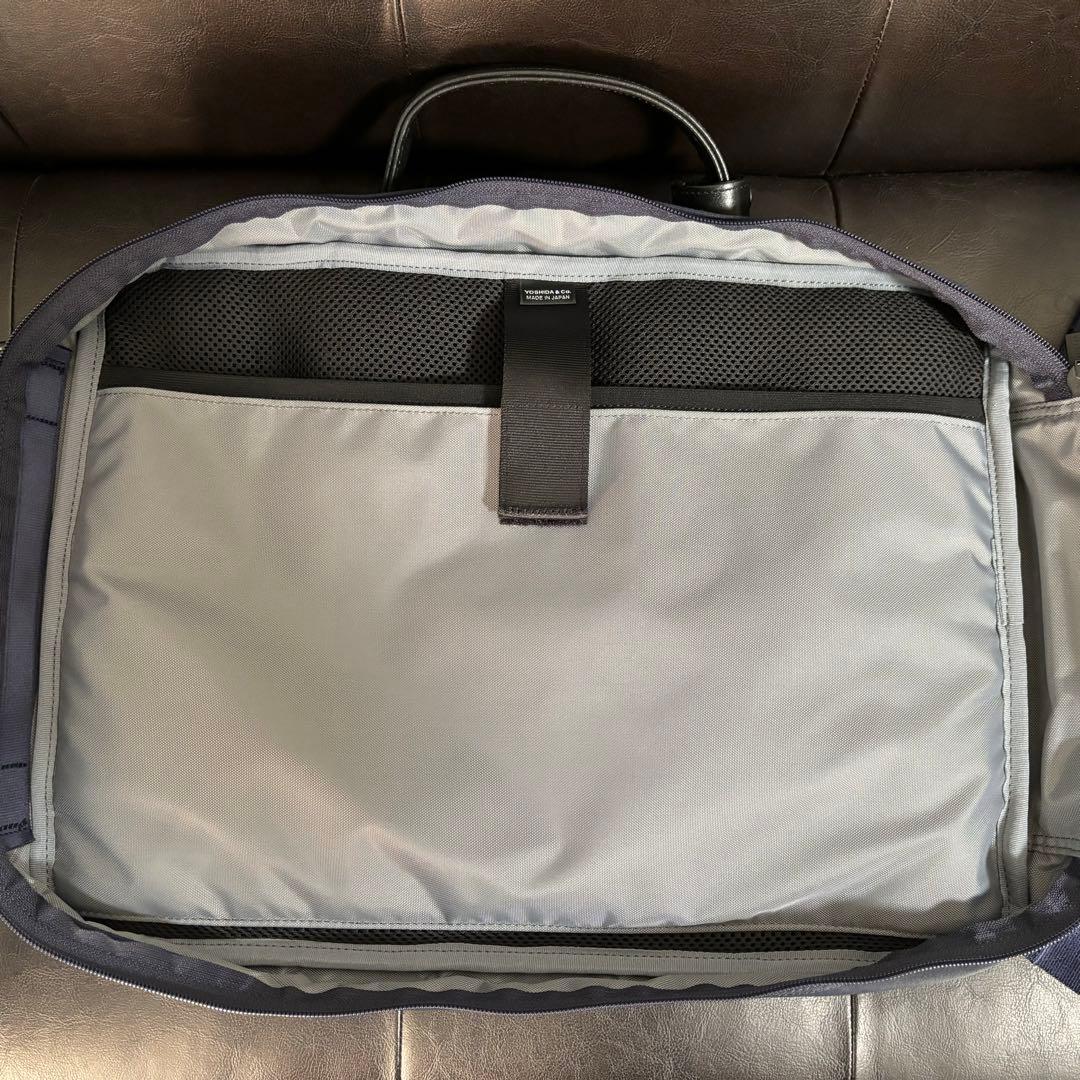 【極美品】PORTER ポーター タイム 3WAY ブリーフケース ネイビー