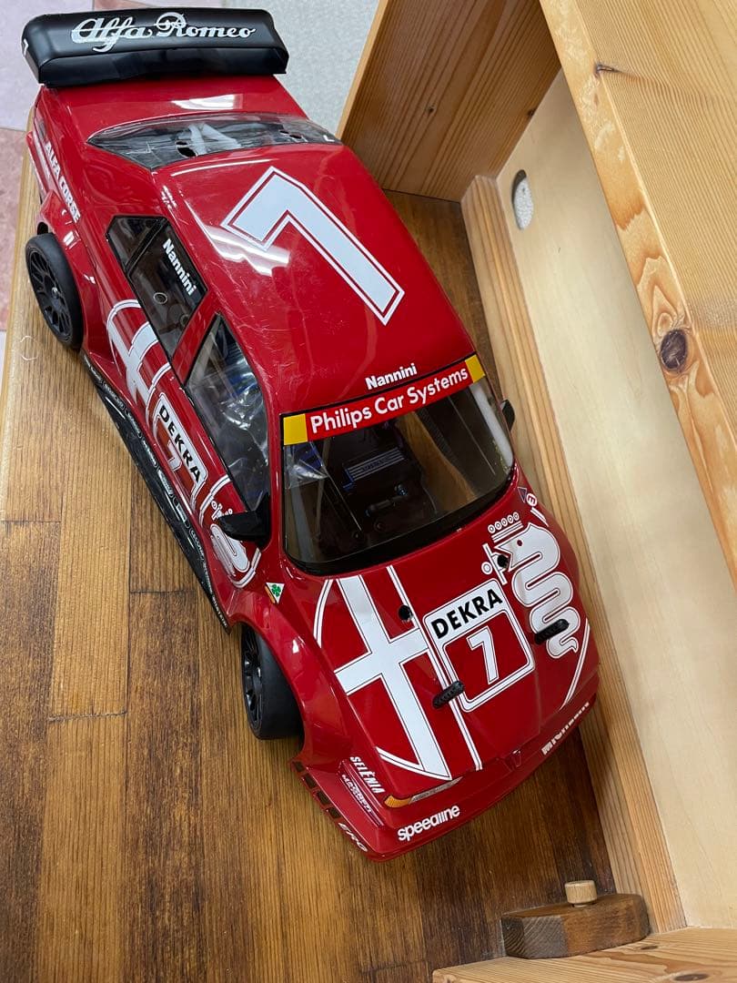 ラジコン　ボディーのみ　タミヤ　アルファロメオ155 DTM ツーリングカー