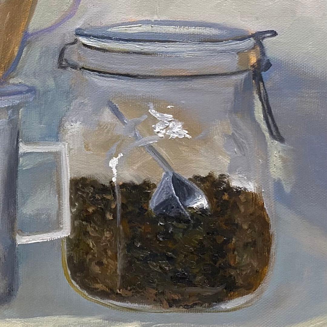 coffee 油彩画 P8