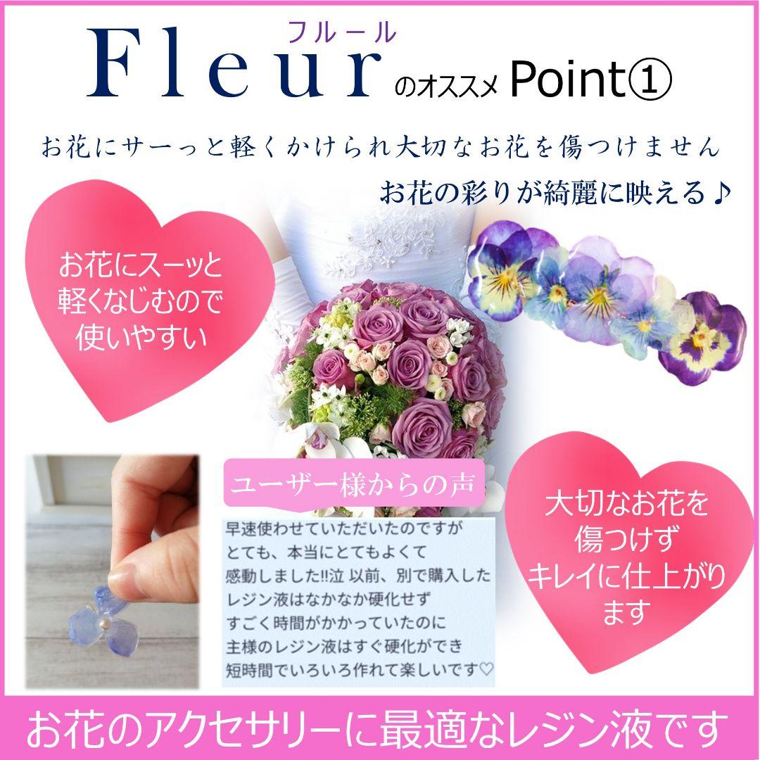 専用レジン液 フルール6本、シエル2本、コーティング剤つき✩.*˚