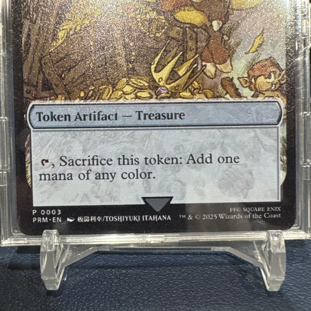 正規品 英語版 MTG ステンレストークン チョコボ 宝物 FF マジック大戦祭