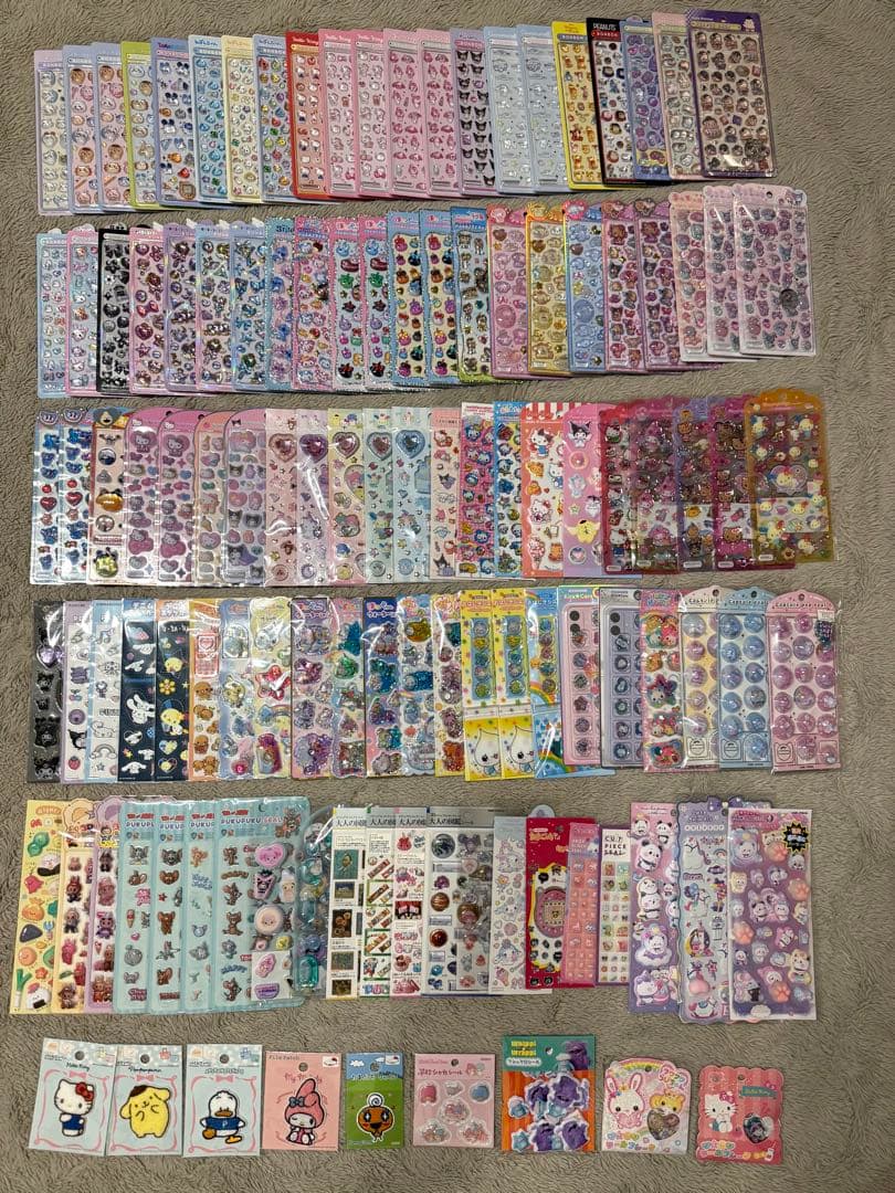 正規品 ボンボンドロップシール　たまごっち　和柄　サンリオ　ちいかわ　計116枚