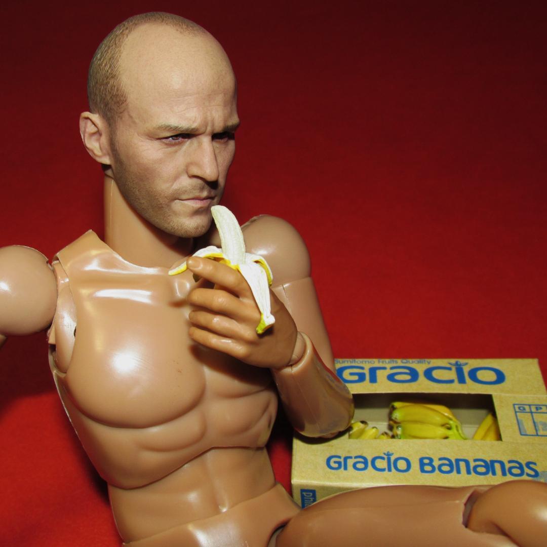 ✳️ステ〇サム似✳️ 1/6 フィギュア バナナを食べる男性素体 中古品