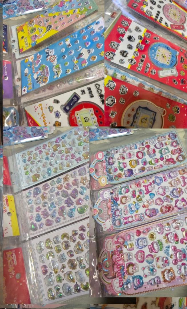 キャラクターシールセット 多色 まとめ売り ボンドロ　ウォーター　おはじき