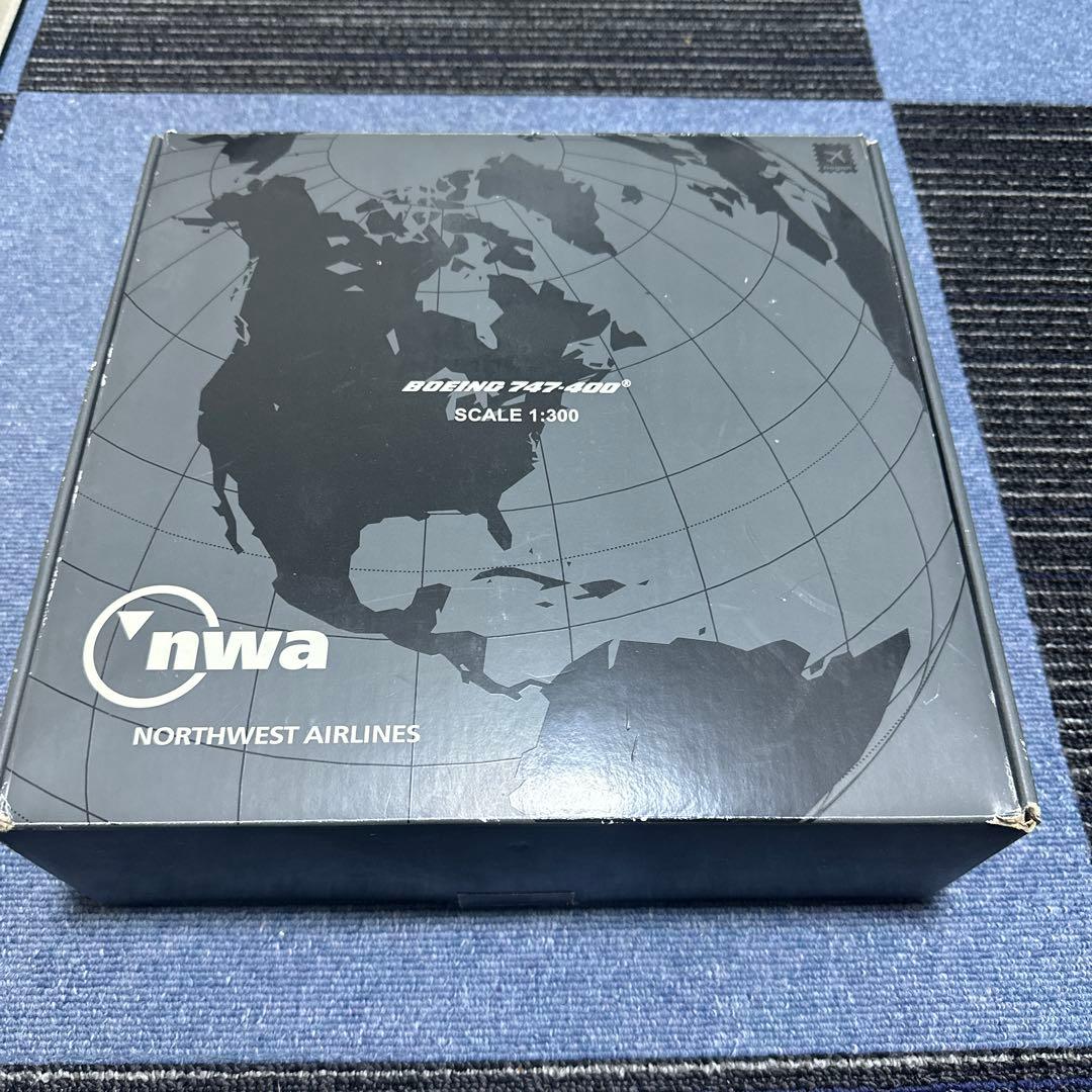 ノースウエストB747-400 1/300 hogan限定品未展示　NWA 貴重