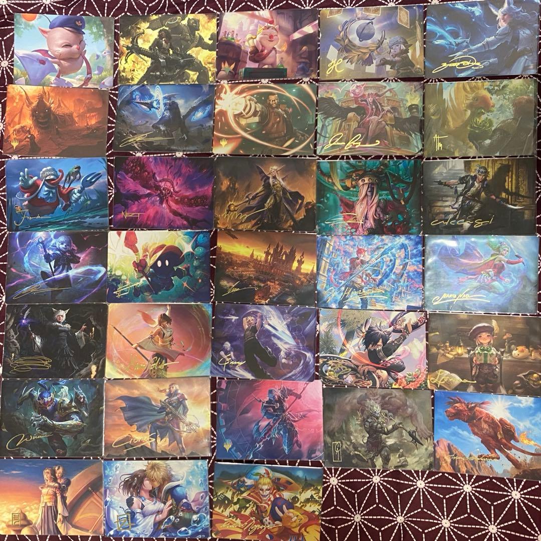 MTG ファイナルファンタジー　アートカード 箔押し　コンプリートセット　FIN