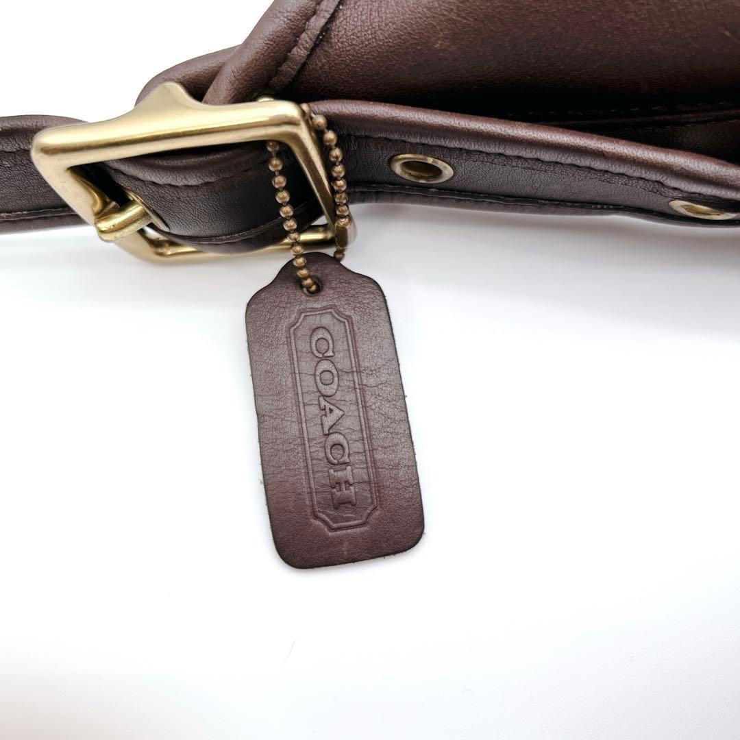 オールドコーチ　コーチ　 ショルダーバッグ　バケツ型　レザー　ブラウン　9953