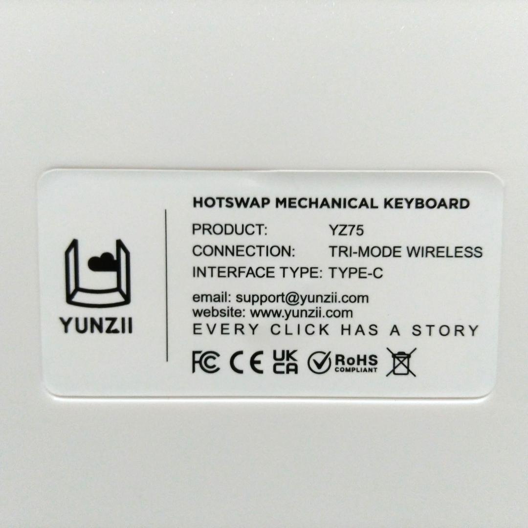 YUNZII YZ75 キーボード ミント 赤軸