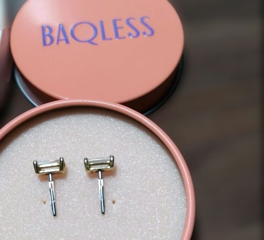⭐️Baqless/バックレス ジルコニアコレクション スクエアピアス