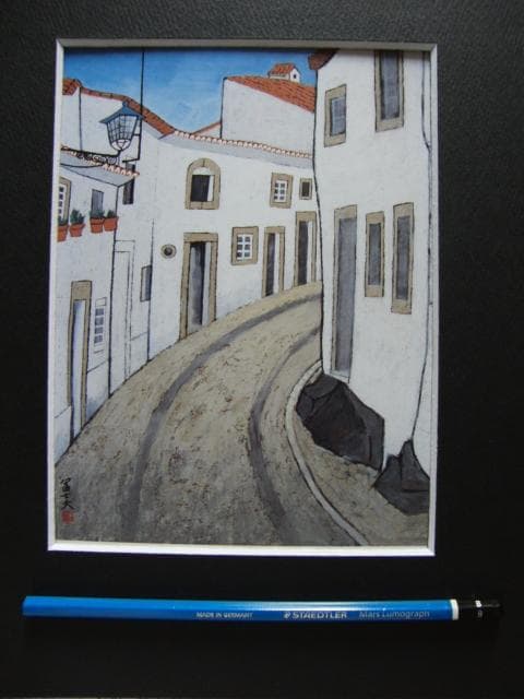 岩壁 冨士夫 【モンサラーシ】 希少画集画、状態良好、新品高級額装付