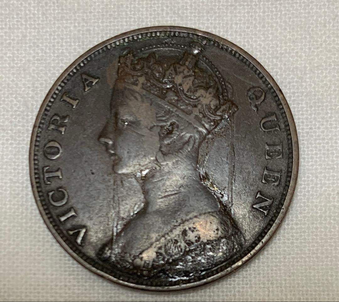 アンテーク　香港　一仙　1866年　希少