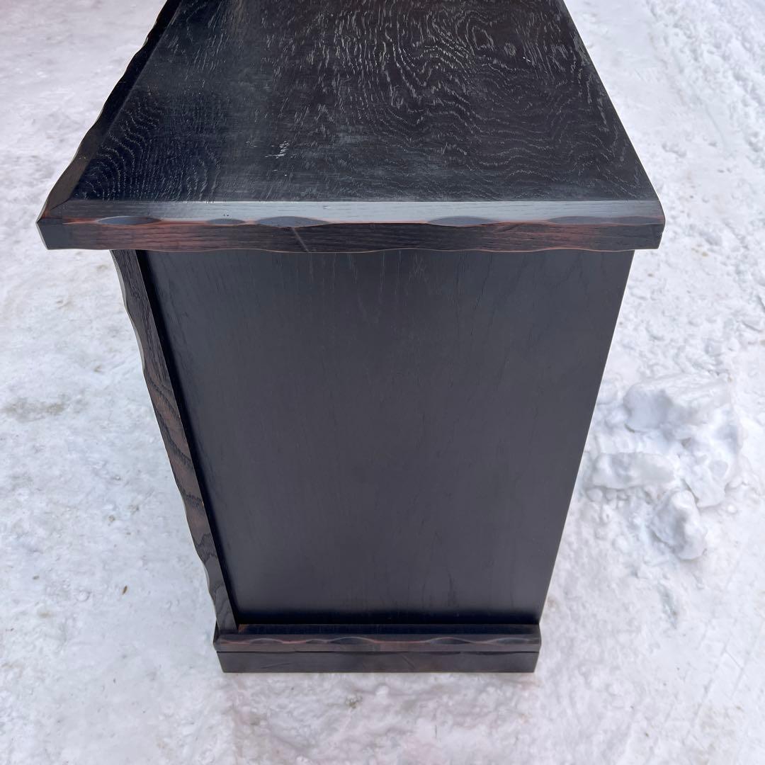 【表面キハダ材】レトロ 4段 箪笥 ハセガワ製 アンティーク調 収納家具