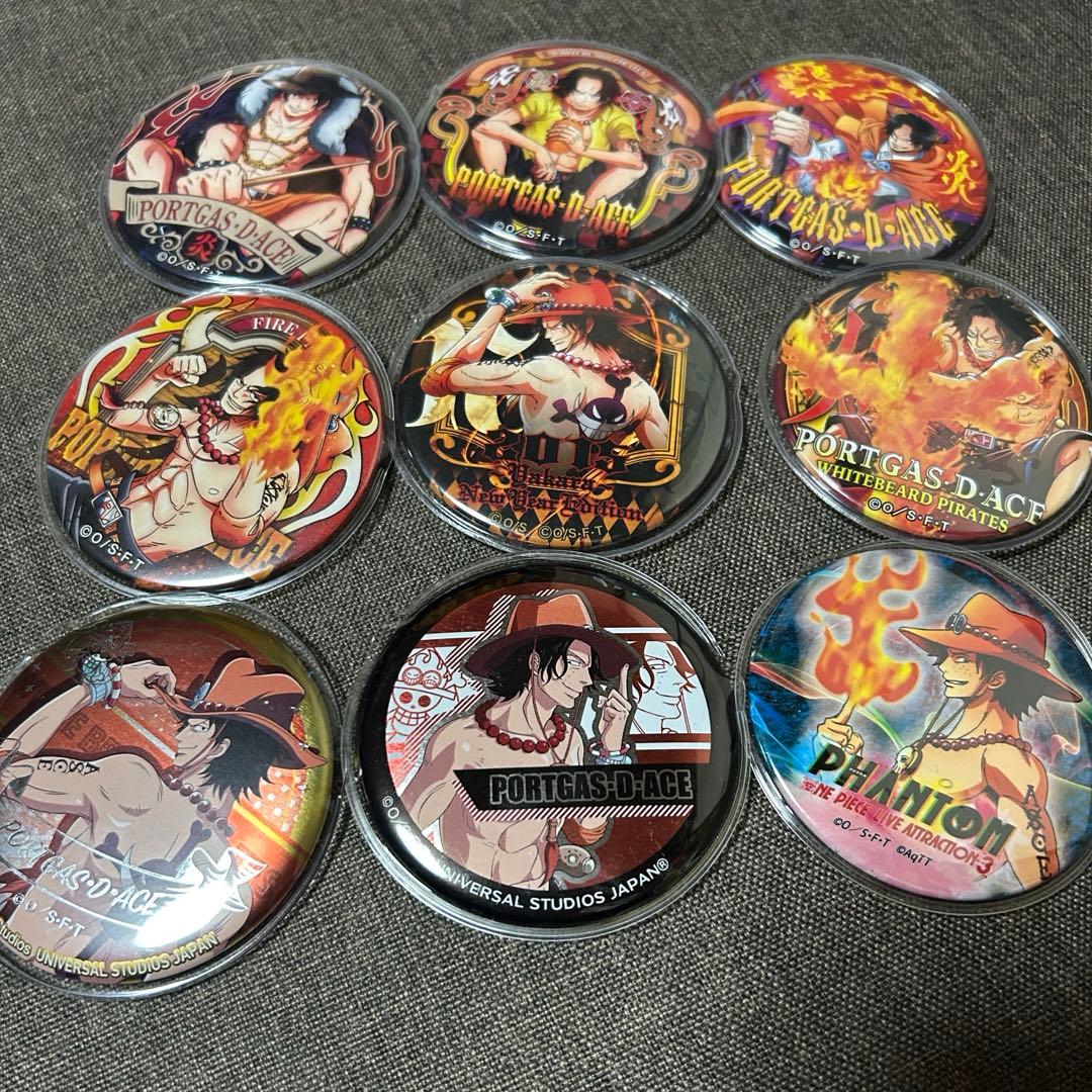 ONEPIECE エース 缶バッジ