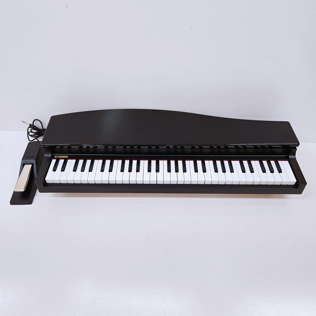 KORG コルグ MICROPIANO マイクロピアノ 黒 電子ピアノ ペダル付